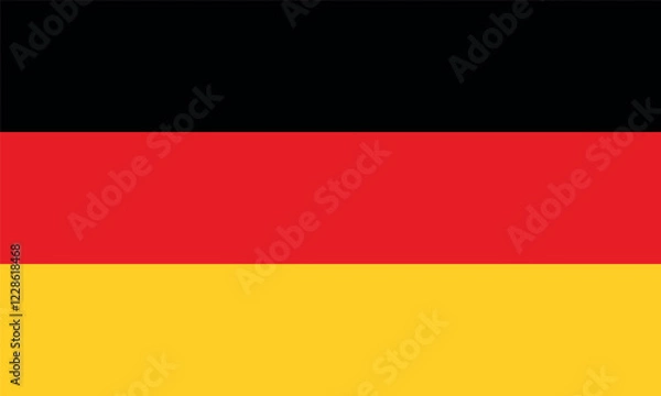 Obraz National Flag of Germany, vector illustration