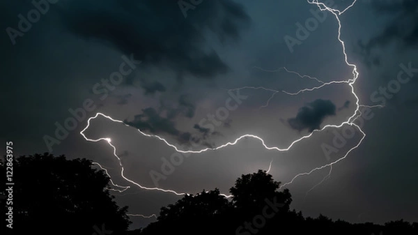 Fototapeta Imponujący błysk