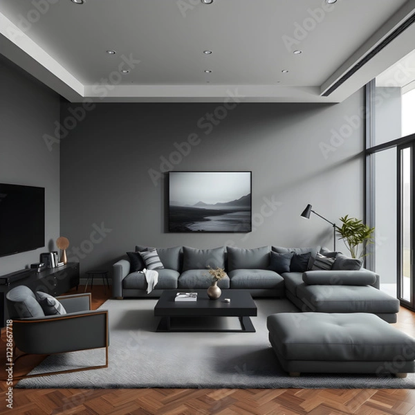 Fototapeta modern living room interior