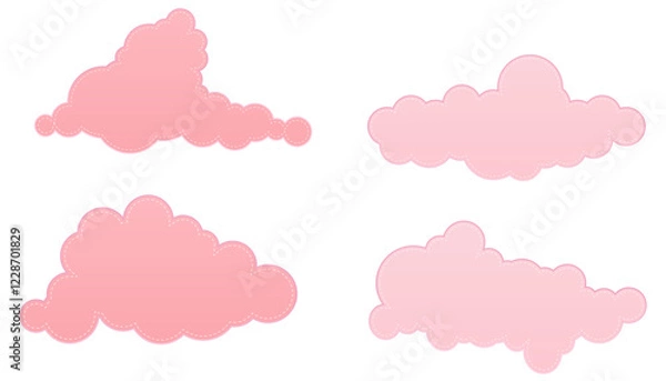 Obraz Pink Clouds Paper Decorative