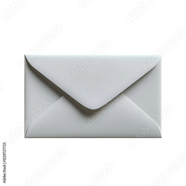 Fototapeta A Simple White Envelope: A Minimalist Image