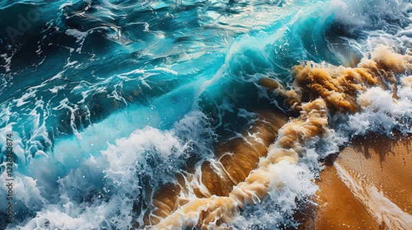 Obraz the waves of the sea beautiful oil painting on canvas seascape