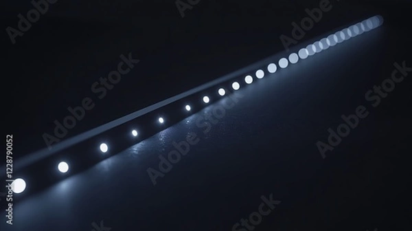 Obraz Illuminated Linear Light Source Showing Multiple LEDs