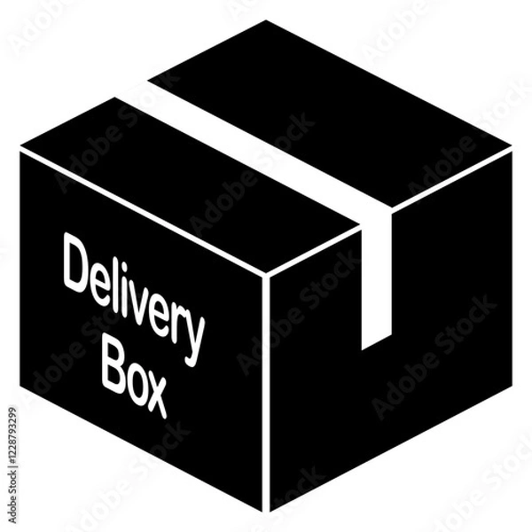 Fototapeta Delivery Box Parcel Icon