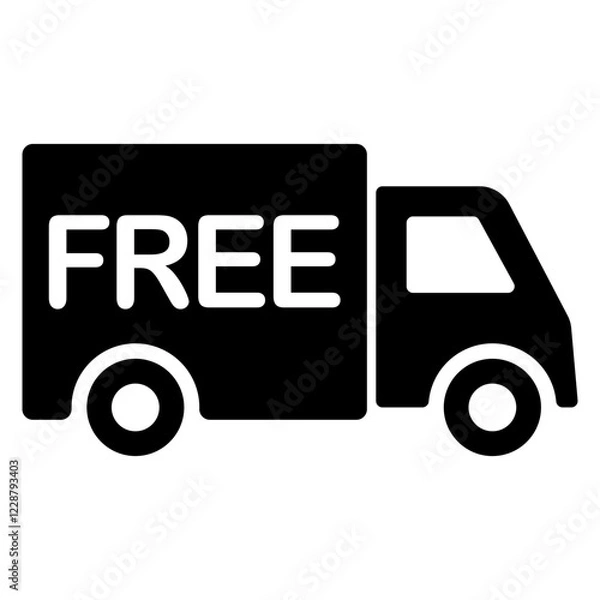 Obraz  Free Shipping Icon