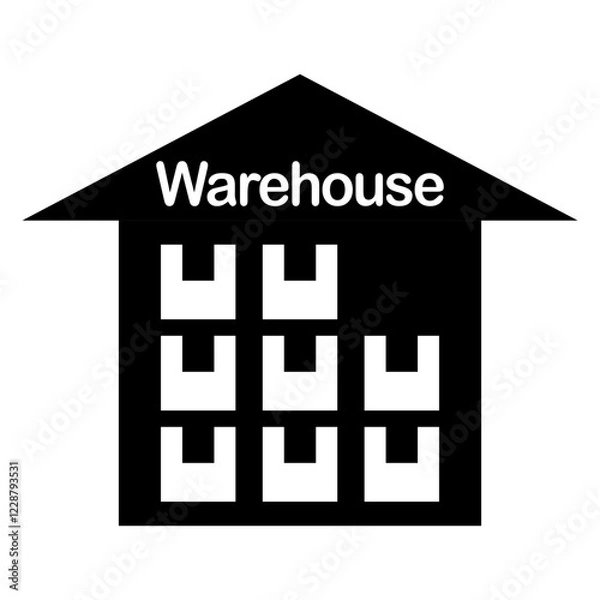 Fototapeta Warehouse Storage Facility Icon
