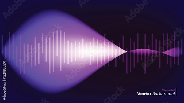 Obraz Abstract Vector Background with Geometric Shapes and Dynamic Lines