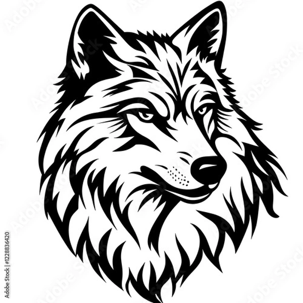Obraz Stylized Wolf Portrait