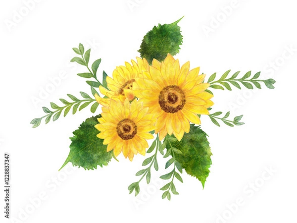 Obraz ひまわりのイラスト