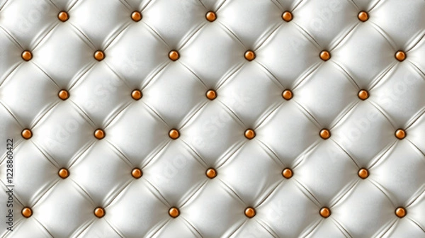Fototapeta White tufted leather texture background.  Perfect for interior design projects
