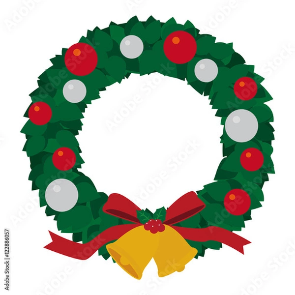 Fototapeta クリスマスリース　イラスト