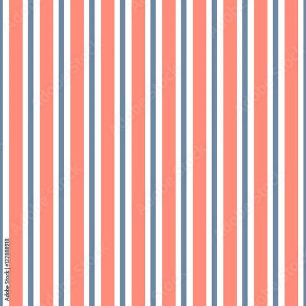 Fototapeta Abstract vector striped seamless pattern with colored stripes.