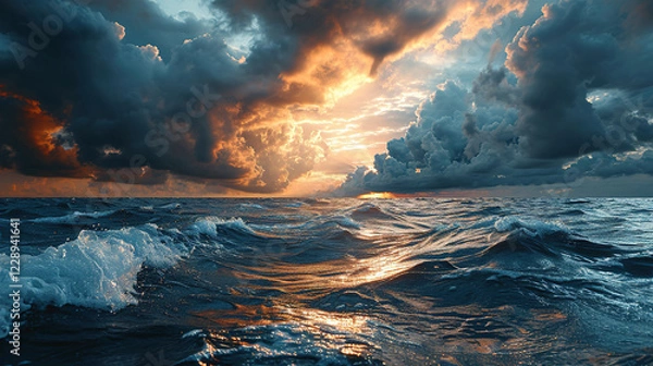 Obraz storm over the ocean