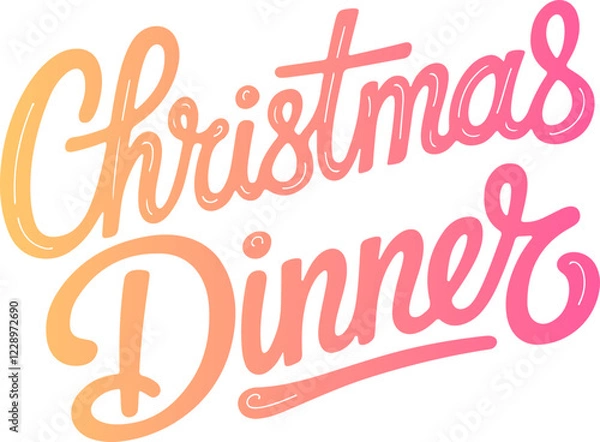 Fototapeta Christmas Dinner.