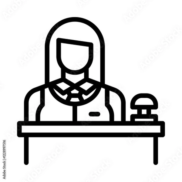 Obraz Receptionist