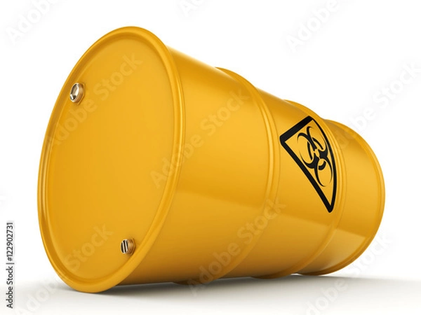 Fototapeta 3D rendering biohazard barrel