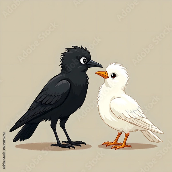 Obraz illustration of a crow