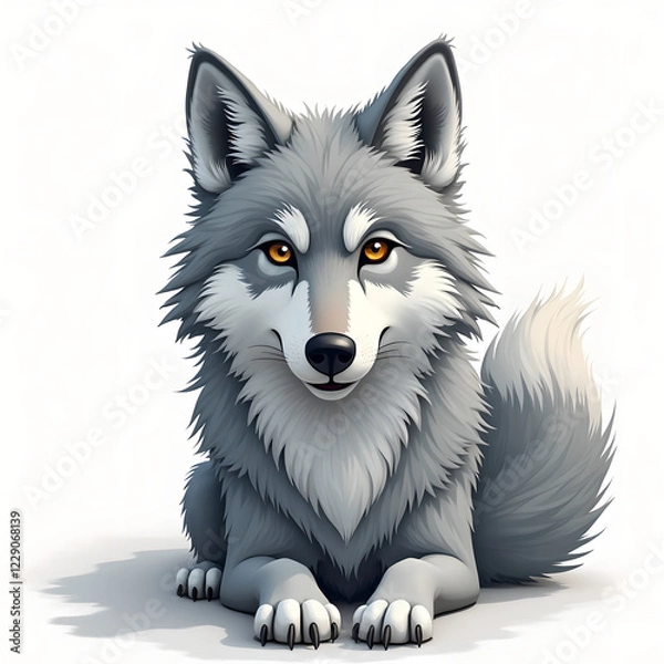 Obraz illustration of a wolf