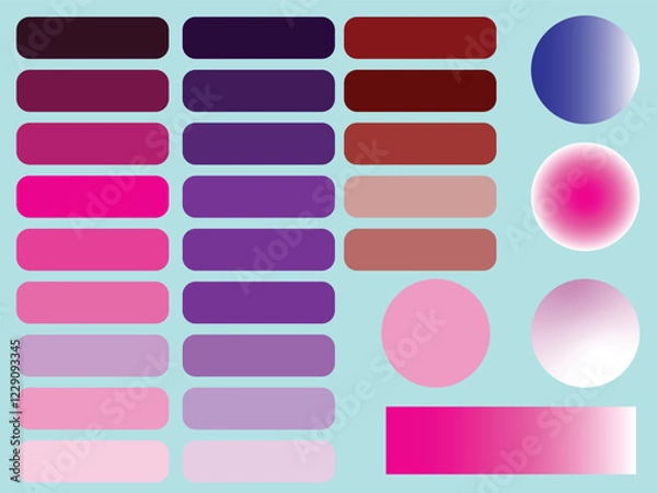 Fototapeta A unique And beautiful makeup colorful Pallet
