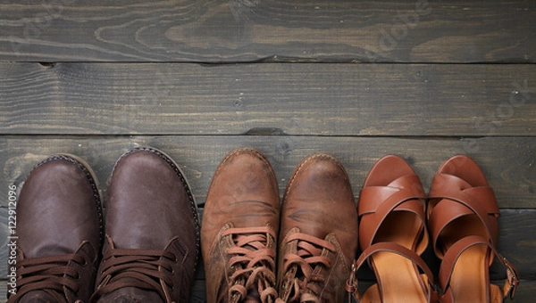 Obraz brown shoes