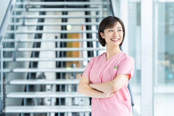 Fototapeta 若い女性の医療従事者