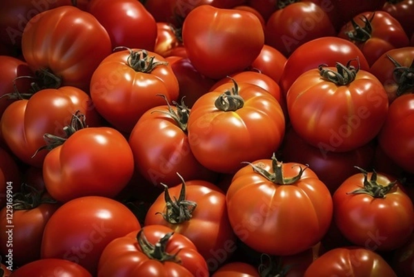 Obraz Many tomatoes. KI generiert, generiert, AI generated