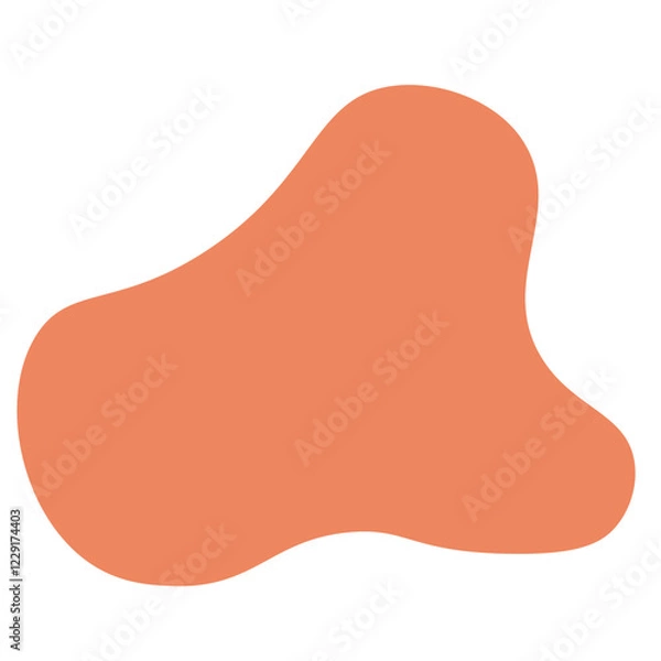 Obraz Yellow Abstract Blob Elements Illustration