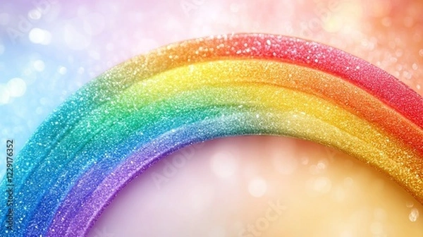 Fototapeta A rainbow gradient on a transparent backgrou