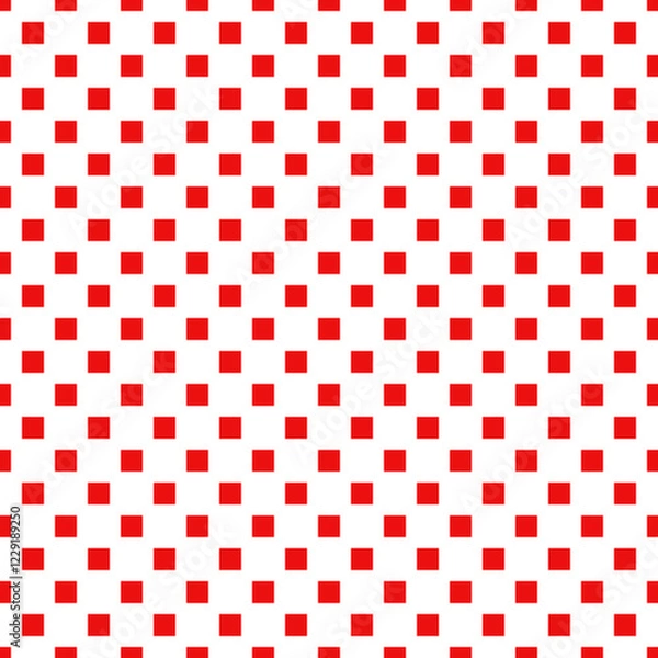 Fototapeta Red Rectangle Seamless Pattern