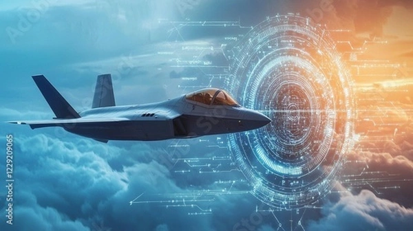 Fototapeta Advanced Fighter Jet Technology