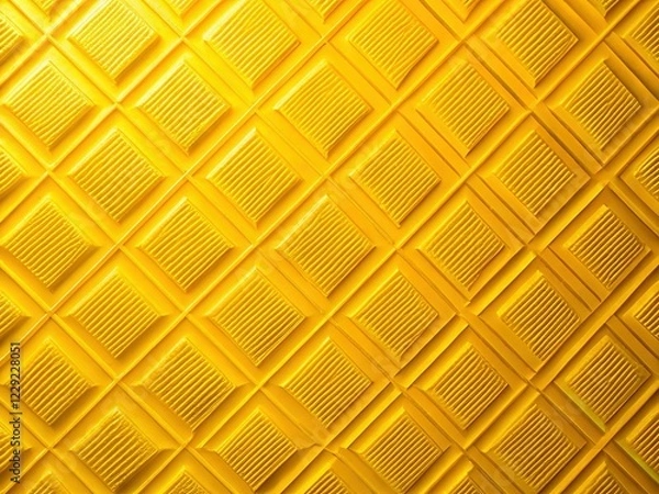 Fototapeta Abstract Yellow Plastic Texture Background - Smooth Pattern for Design
