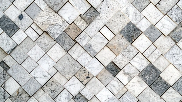 Obraz Abstract Geometric Stone Mosaic Wall Texture