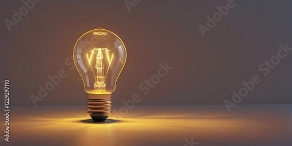 Fototapeta Minimalist illustration with abstract shapes interlocking to symbolize inspiration, AI generated