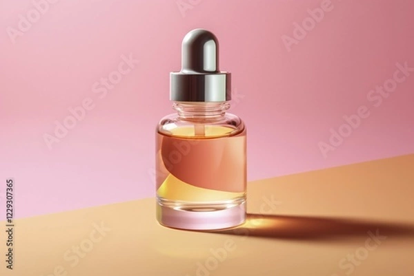 Fototapeta Bottle of face serum. KI generiert, generiert AI generated