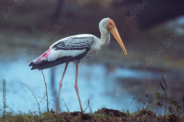 Fototapeta Painted Stork