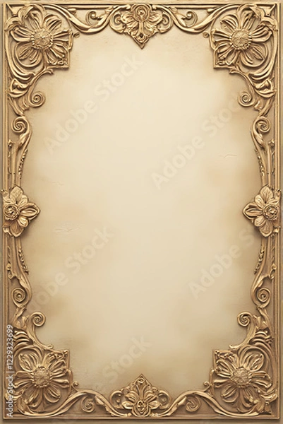 Fototapeta vintage gold frame