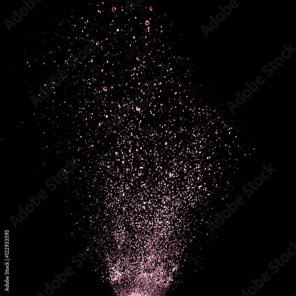 Fototapeta splash of ink isolated on black background. beautiful splash of wine close-up.   water splash. oil splash. water spray with drops isolated.