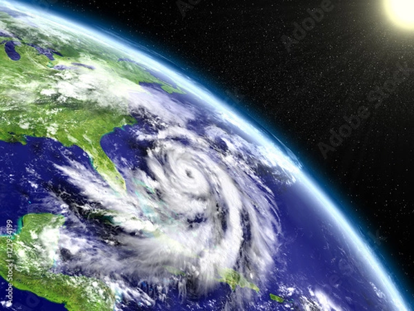 Obraz Oko Hurricane Matthew