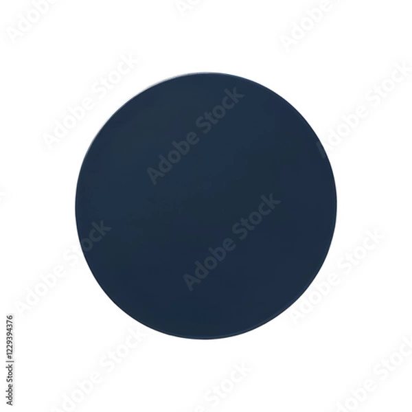 Fototapeta Navy Blue Circle - Solid Color Design Element
