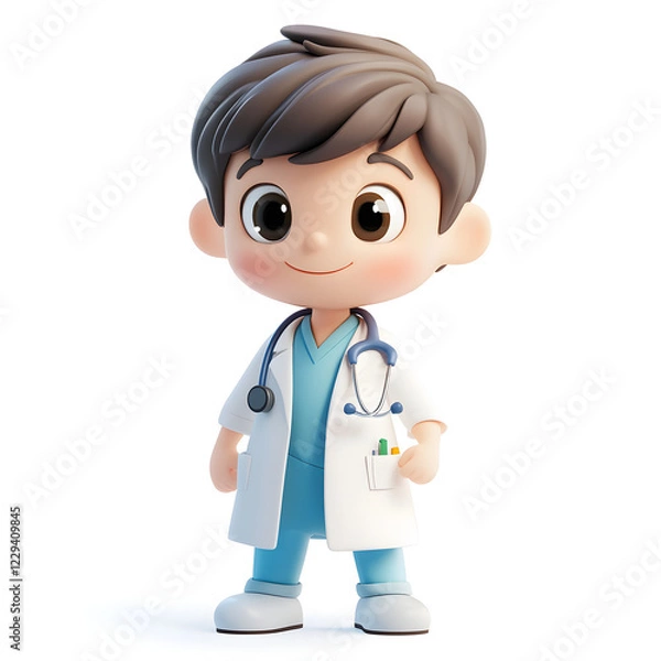 Obraz Doctor Cartoon Character 