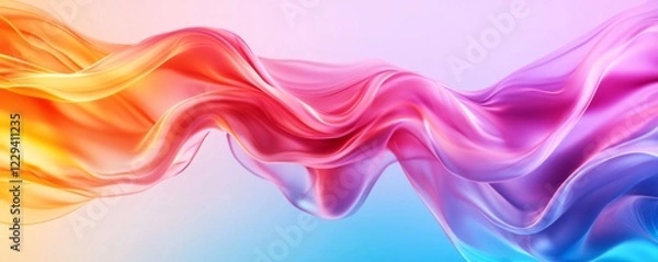 Obraz Vibrant Abstract Waves A Visual Journey