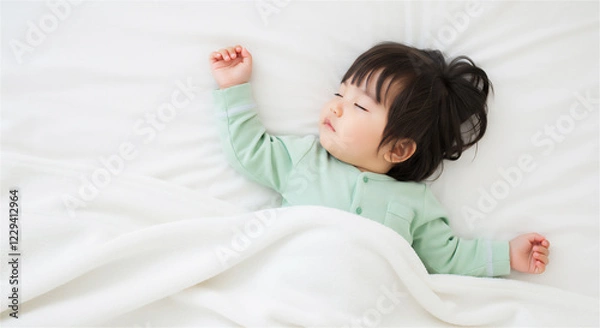 Obraz お昼寝する赤ちゃん