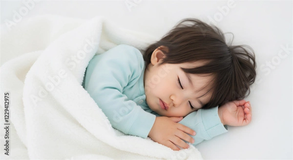 Obraz お昼寝する赤ちゃん