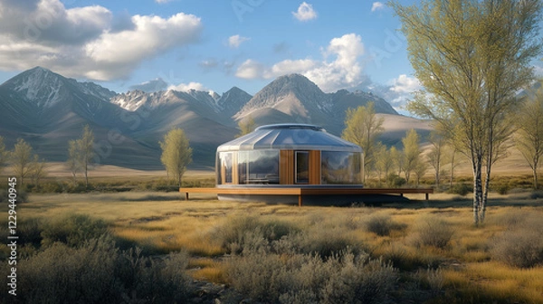 Fototapeta house in the mountains