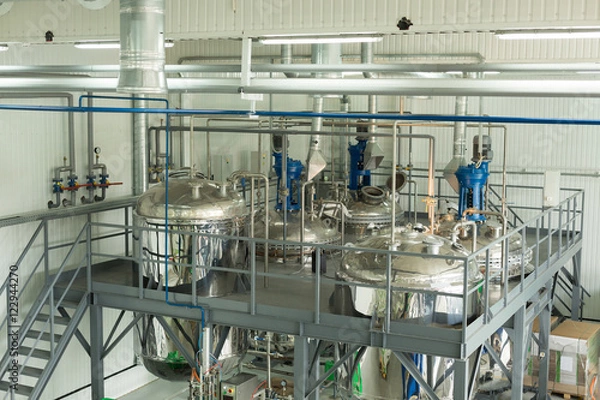Obraz Tanks for chemical mixing.