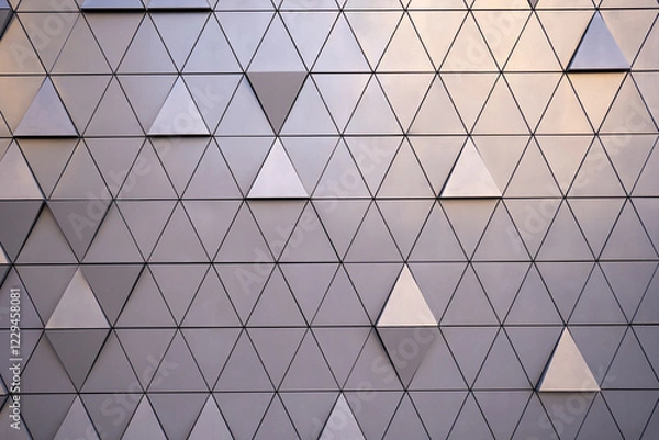 Fototapeta Geometric wall background with triangles.