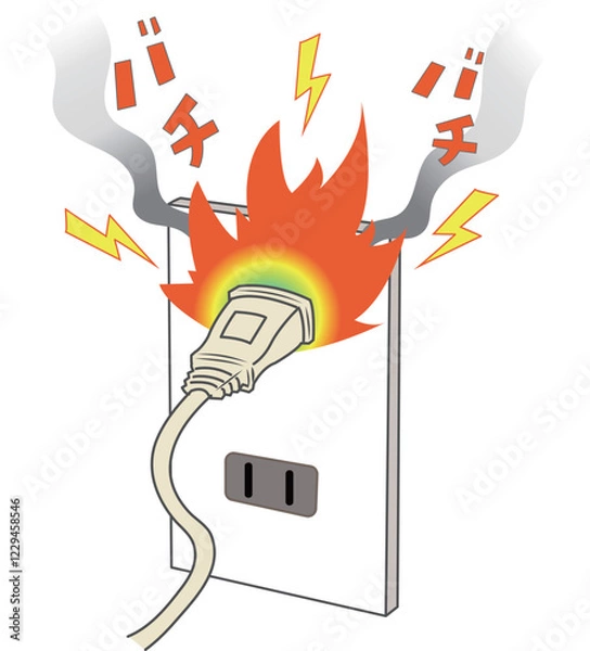 Obraz 火災原因となるコンセントのショート