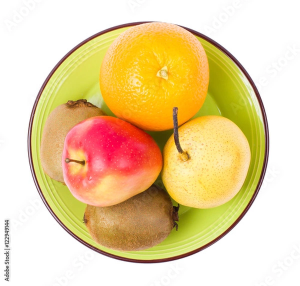 Obraz Fruit in a green plate