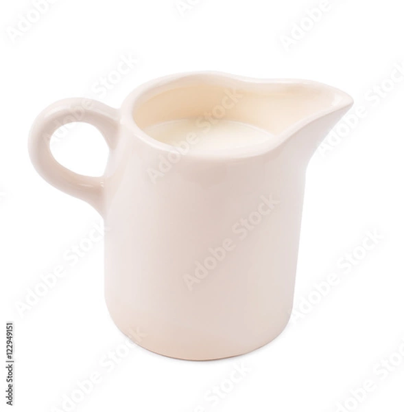 Obraz Milk in a white jug
