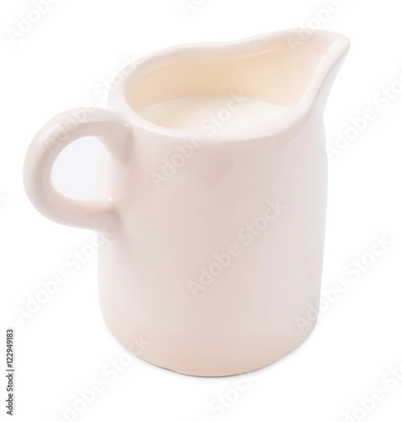 Obraz Milk in a white jug